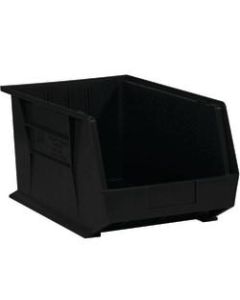 Office Depot Brand Plastic Stack & Hang Bin Boxes, Small Size, 5 3/8in x 4 1/8in x 3in, Black, Pack Of 24
