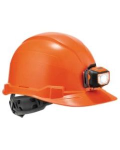 Ergodyne Skullerz 8970LED Class E Cap-Style Hard Hat And LED Light With Ratchet Suspension, Orange