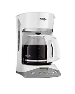 Mr. Coffee 12-Cup Programmable Coffee Maker, White