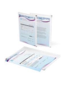 Office Depot Brand Transparent Zipper Envelopes, Letter Size, Clear, Pack Of 3