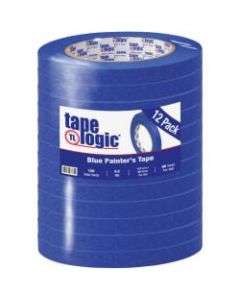 Tape Logic 3000 Painters Tape, 3in Core, 0.5in x 180ft, Blue, Case Of 12
