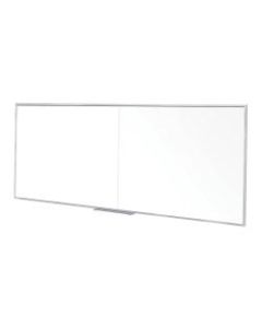 Ghent Non-Magnetic Dry-Erase Whiteboard, 48in x 144in, Aluminum Frame With Silver Finish