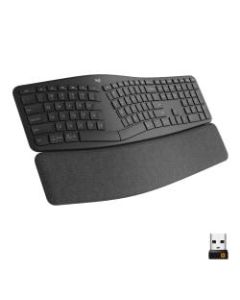 Logitech ERGO K860 Wireless Ergonomic Keyboard - Split Keyboard, Wrist Rest, Natural Typing, Stain-Resistant Fabric