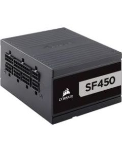 Corsair SF Series SF450 - 450 Watt 80 PLUS Platinum Certified High Performance SFX PSU - Internal - 120 V AC, 230 V AC Input - 3.3 V DC @ 15 A, 5 V DC @ 20 A, 12 V DC @ 37.5 A, 5 V DC @ 2.5 A, 12 V DC @ 300 mA Output