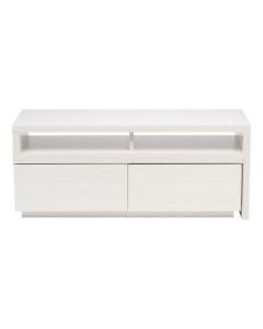 IRIS Expanding Media Stand, 16-3/16inH x 39-3/8inW x 15-5/16inD, Off White