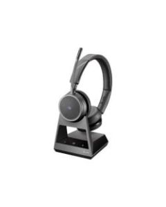 Poly Voyager 4220 Office - For Microsoft Teams - 2-way base - Office Series - headset - on-ear - Bluetooth - wireless - USB - Certified for Microsoft Teams