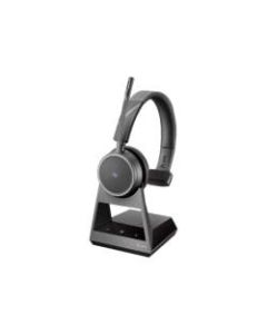 Poly Voyager 4210 Office - For Microsoft Teams - 2-way base - Office Series - headset - on-ear - Bluetooth - wireless - USB - Certified for Microsoft Teams