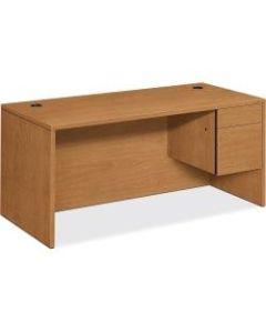 HON 10500 Series Workstation Desk, Mates With Left Return, Harvest Cherry