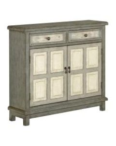 Coast to Coast 2-Drawer 2-Door Cupboard, 36inH x 40inW x 12inD, Gray