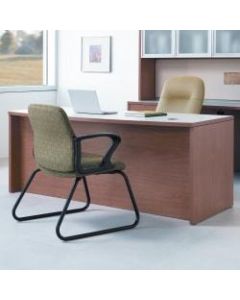 HON 10500 Series Double-Pedestal Desk, 72inW x 36inD, Harvest Cherry