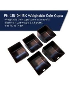 APG Cash Drawer Weighable Coin Cups , 5 Pack , for M-15VTA Till - 5 x Cash Drawer Coin Cup