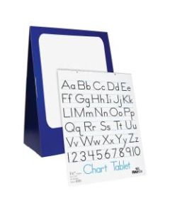 Flipside Deluxe Chart Stand/DryErase Tablet Set - Blue, White - 1 Set