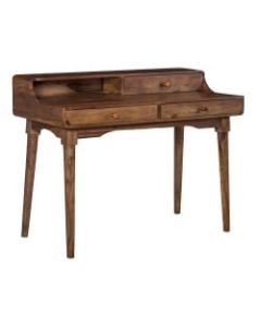 Coast to Coast 3-Drawer Writing Desk, Brownstone