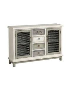Coast to Coast 2-Door 4-Drawer Credenza, 32inH x 48inW x 12inD, Multicolor