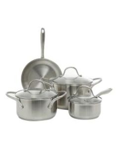 Oster Cookware Set, Gainsford 7-Piece, Silver