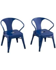Ace Industrial Kids Activity Chairs, Navy Blue, Set Of 2 Chairs