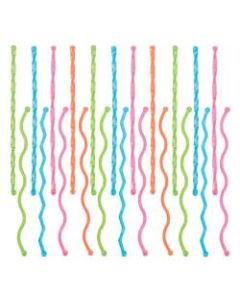 Amscan Neon Cocktail Stirrers, 7in, Assorted Colors, Pack Of 100 Stirrers