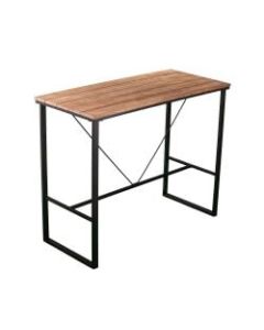 SEI Venallo Indoor/Outdoor Pub Table, 41-3/4inH x 52inW x 23-3/4inD, Natural/Black