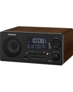 Sangean WR-22 Desktop Clock Radio - 7 W RMS - Mono - 2 x Alarm - FM, AM, AM - USB