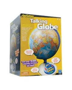 Educational Insights GeoSafari Talking Globe, 18in x 12in, Blue/White