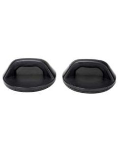 Mind Reader 2-Piece Circular Push-Up Bar Set, 3-1/2inH x 7-15/16inW x 7-15/16inD, Black