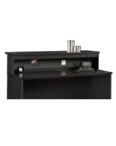 Sauder Via Reception Hutch, Bourbon Oak/Soft Black