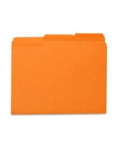 Smead 1/3-Cut Interior Folders, Letter Size, Orange, Box Of 100