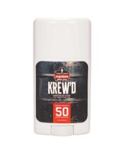 Ergodyne KREW-d 6354 SPF 50 Sunscreen Stick, 1.5 Oz