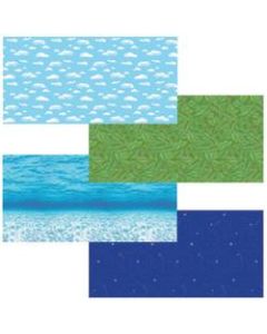 Pacon Fadeless Bulletin Board Art Paper, 48in x 12ft, Nature Assortment, Pack Of 4 Rolls