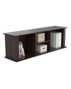 Inval Wall Mounted Laminate Hutch, Espresso-Wengue