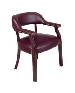 Office Star Work Smart Guest Chair, Oxblood/Mahogany