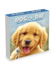 TF Publishing Animal Daily Desktop Calendar, 5-1/4in x 5-1/4in, Dog A Day, January To December 2022