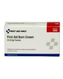 First Aid Only First Aid Burn Cream, 0.9g, Box Of 25 Packets