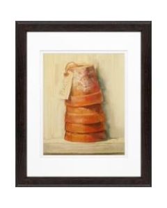 Timeless Frames Supreme Espresso-Framed Traditional Artwork, 11in x 14in, Terracotta Pots