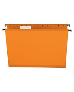 Pendaflex SureHook Reinforced Hanging Folders, 1/5-Cut, Letter Size, Orange, Box Of 20