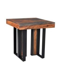 Coast To Coast Sierra End Table, 26inH x 26inW x 26inD, Brown