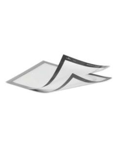 DURABLE DURAFRAME Magnetic Plus Sign Holders, 9-1/2in x 12in, Silver, Set Of 2 Holders