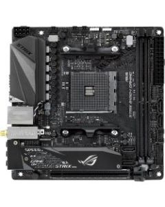 Asus ROG Strix B450-I GAMING Desktop Motherboard - AMD Chipset - Socket AM4 - Mini ITX - 32 GB DDR4 SDRAM Maximum RAM - UDIMM, DIMM - 2 x Memory Slots - Gigabit Ethernet - HDMI - 4 x SATA Interfaces
