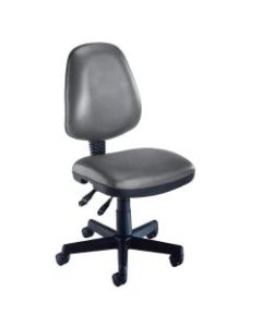 OFM Computer Anti-Microbial Vinyl Task Chair, Charcoal/Black