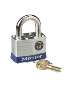 Master Lock 2in Steel Security Padlock - Cut Resistant - Steel Body - Silver - 1 Each