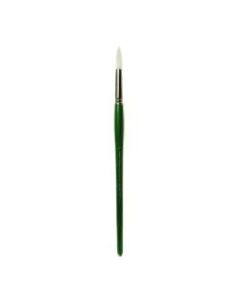 Princeton Oil And Acrylic Paint Brush 6100, Size 12, Round Bristle, Synthetic, Green