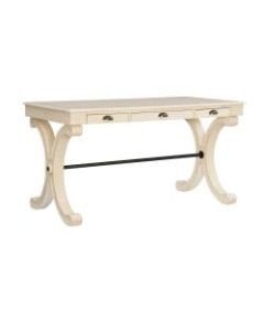 Powell Talalay 57inW Desk, White