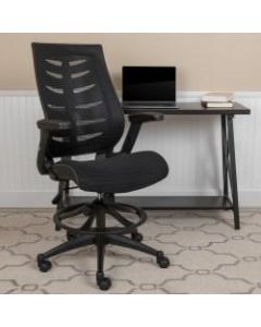 Flash Furniture Mesh High-Back Drafting Chair, Black