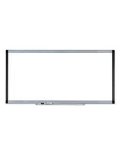 Lorell Signature Series Magnetic Unframed Dry-Erase Whiteboard, 96in x 48in, Ebony/Silver Metal Frame