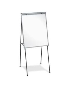 Lorell Non-Magnetic Dry-Erase Whiteboard Easel, 34in x 28in, Metal Frame With Black Finish