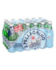 San Pellegrino Sparkling Natural Mineral Water, 16.9 Oz, Case of 24 Bottles