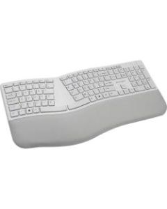 Kensington Pro Fit Ergo Wireless Keyboard-Gray - Wireless Connectivity - Bluetooth/RF - 2.40 GHz - USB Interface - Gray