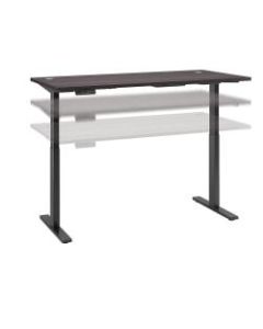 Bush Business Furniture Move 60 Series 72inW x 30inD Height Adjustable Standing Desk, Storm Gray/Black Base, Standard Delivery