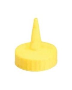 Tablecraft Squeeze Bottle Tops, 1 Oz, Yellow, Pack Of 12 Tops