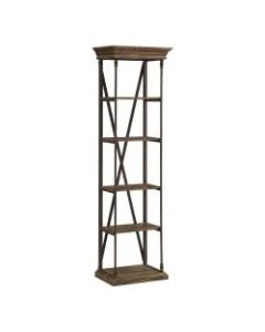 Coast to Coast Corbin 5-Shelf Single Etagere, Corbin Medium Brown